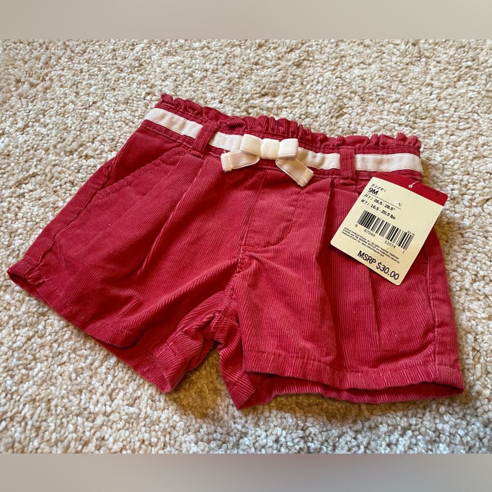 New-OshKosh Corduroy Shorts, 9m